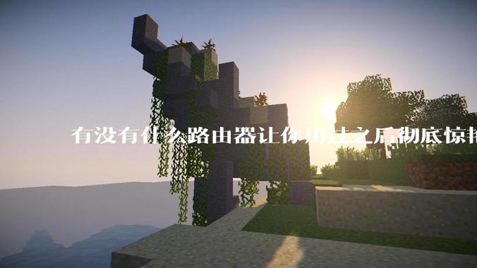 有没有什么路由器让你用过之后彻底惊艳了？