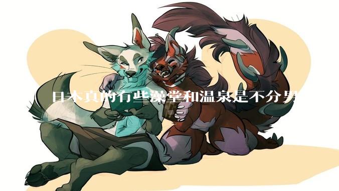 日本真的有些澡堂和温泉是不分男女的吗？有人去过不分男女的那种吗？